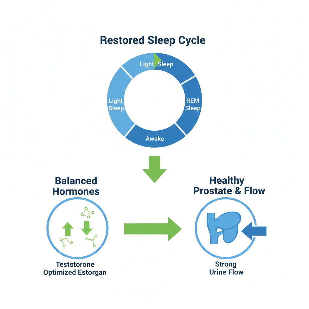 Restored sleep hormone prostate cycle